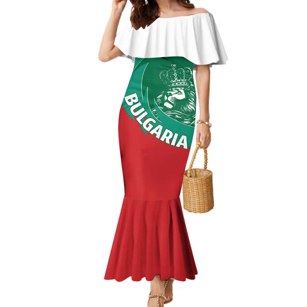 Bulgaria Lion Family Matching Mermaid Dress and Hawaiian Shirt Bulgarian Coat Of Arms