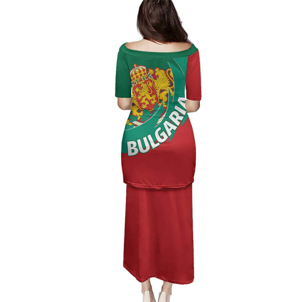 Bulgaria Lion Family Matching Puletasi and Hawaiian Shirt Bulgarian Coat Of Arms