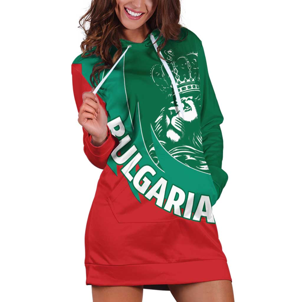 Bulgaria Lion Hoodie Dress Bulgarian Coat Of Arms
