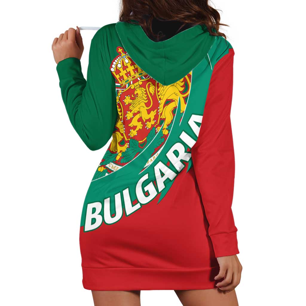 Bulgaria Lion Hoodie Dress Bulgarian Coat Of Arms