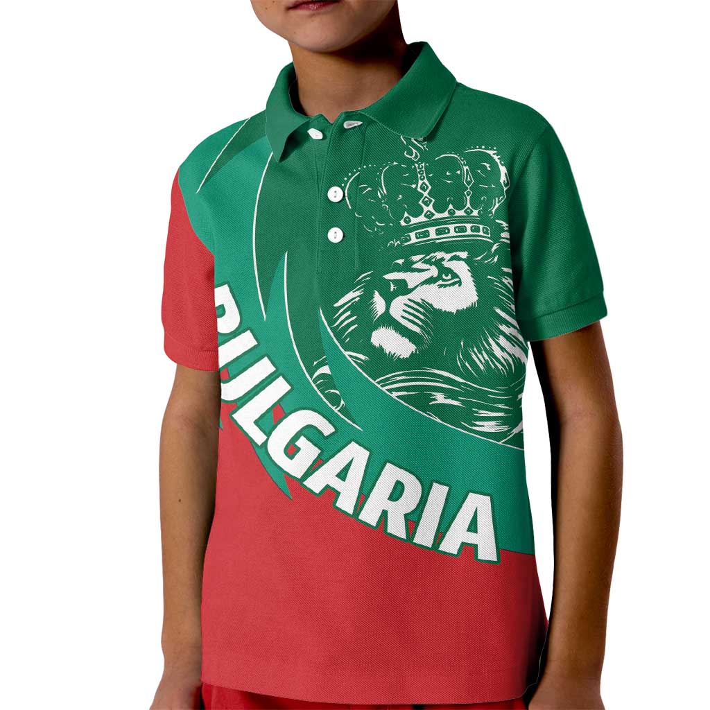 Bulgaria Lion Kid Polo Shirt Bulgarian Coat Of Arms