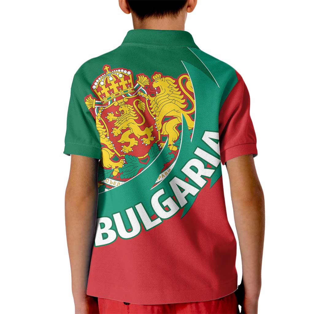 Bulgaria Lion Kid Polo Shirt Bulgarian Coat Of Arms