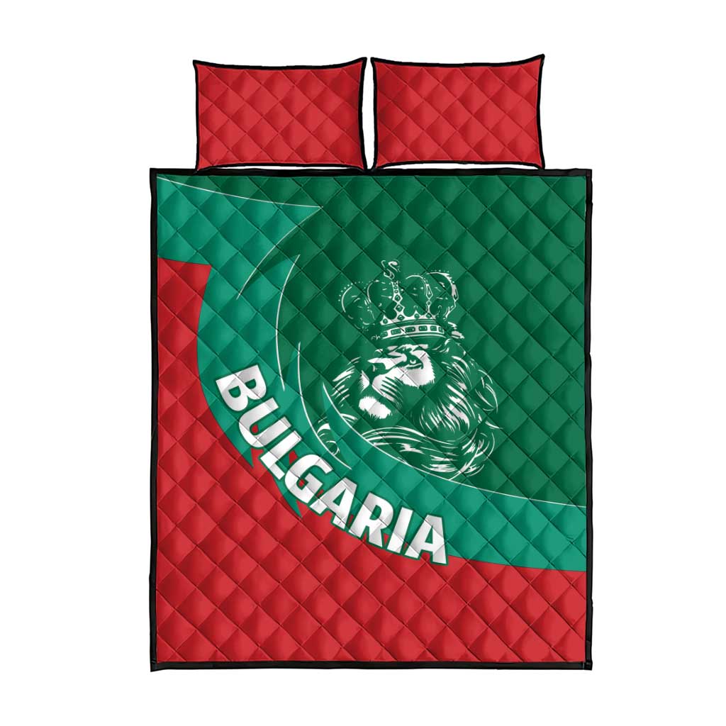 Bulgaria Lion Quilt Bed Set Bulgarian Coat Of Arms