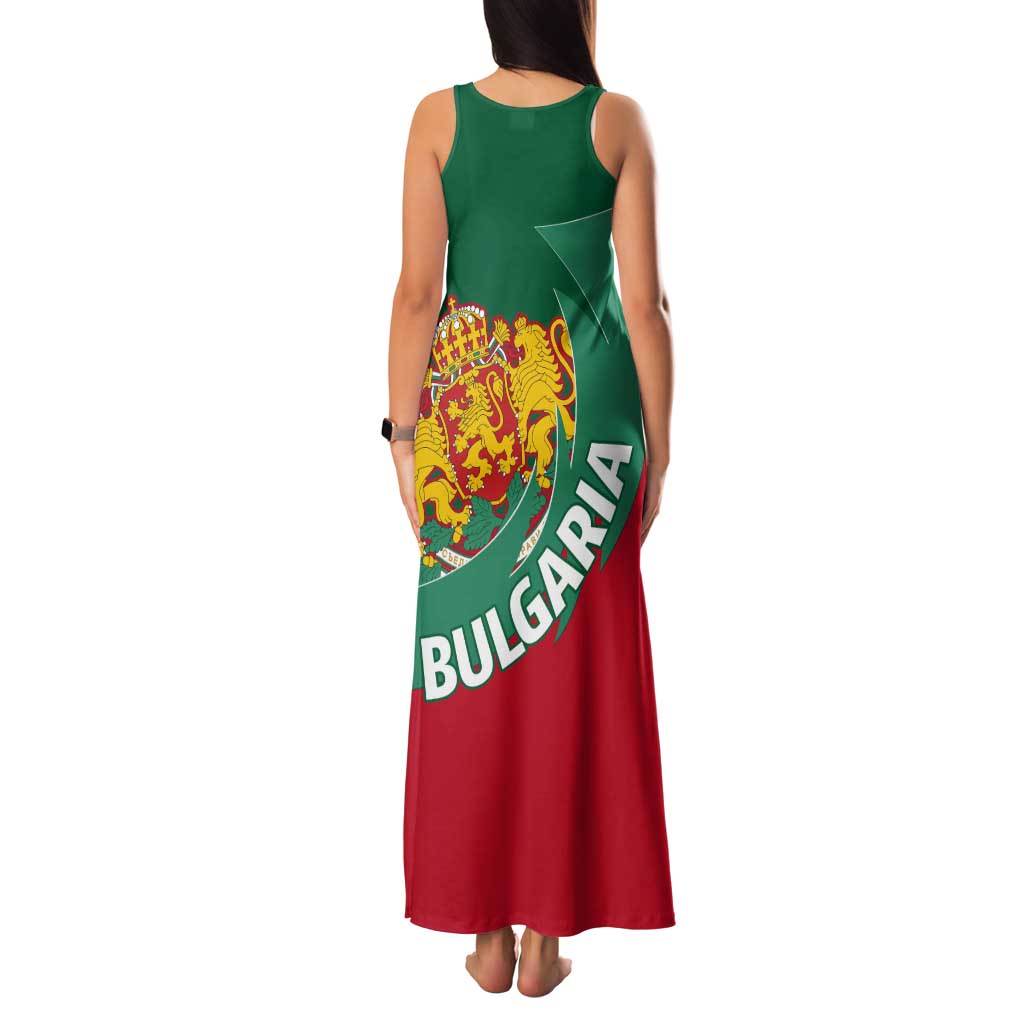 Bulgaria Lion Tank Maxi Dress Bulgarian Coat Of Arms - Wonder Print Shop