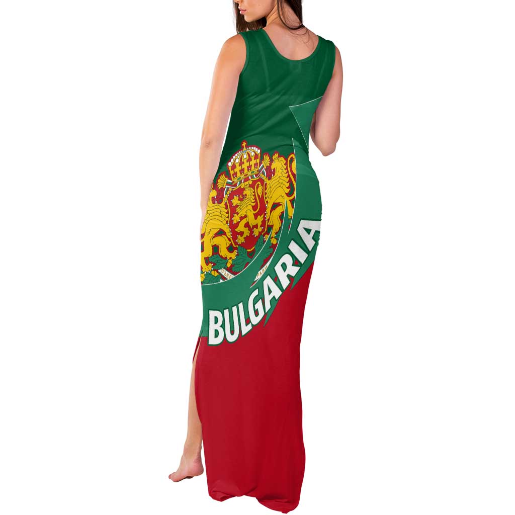 Bulgaria Lion Tank Maxi Dress Bulgarian Coat Of Arms - Wonder Print Shop