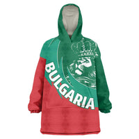 Bulgaria Lion Wearable Blanket Hoodie Bulgarian Coat Of Arms - Wonder Print Shop