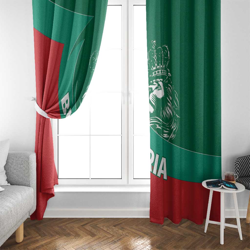 Bulgaria Lion Window Curtain Bulgarian Coat Of Arms - Wonder Print Shop