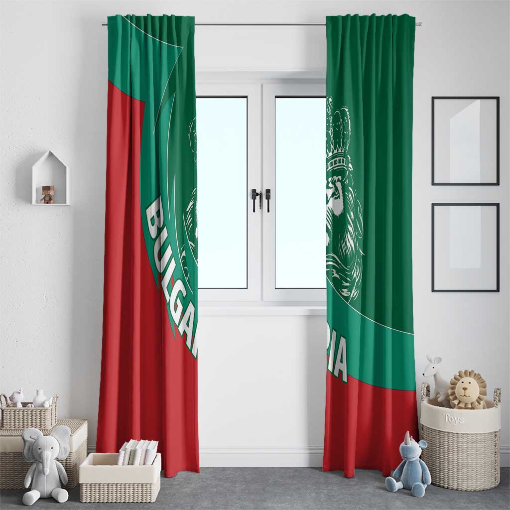 Bulgaria Lion Window Curtain Bulgarian Coat Of Arms - Wonder Print Shop
