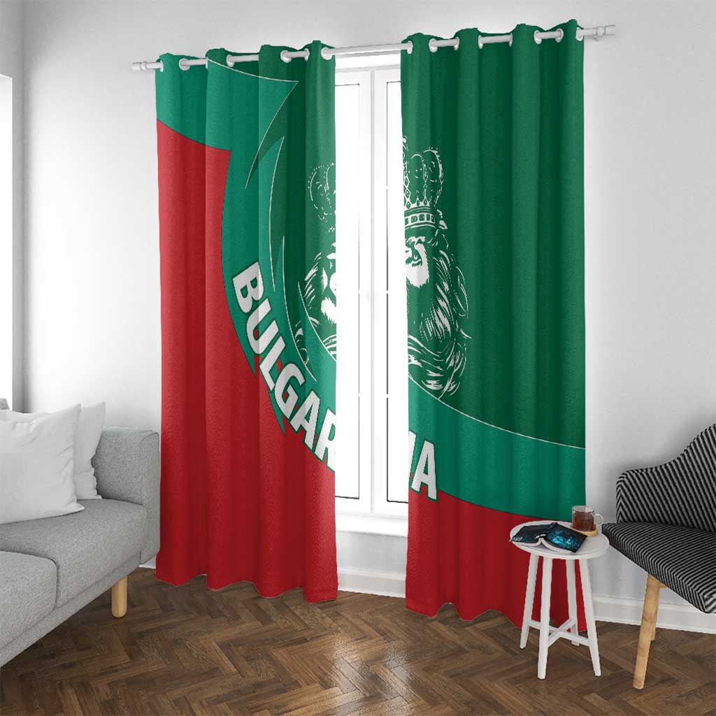 Bulgaria Lion Window Curtain Bulgarian Coat Of Arms - Wonder Print Shop