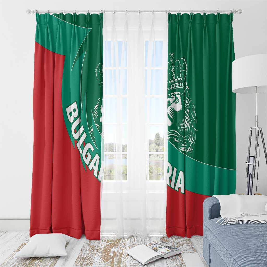 Bulgaria Lion Window Curtain Bulgarian Coat Of Arms - Wonder Print Shop