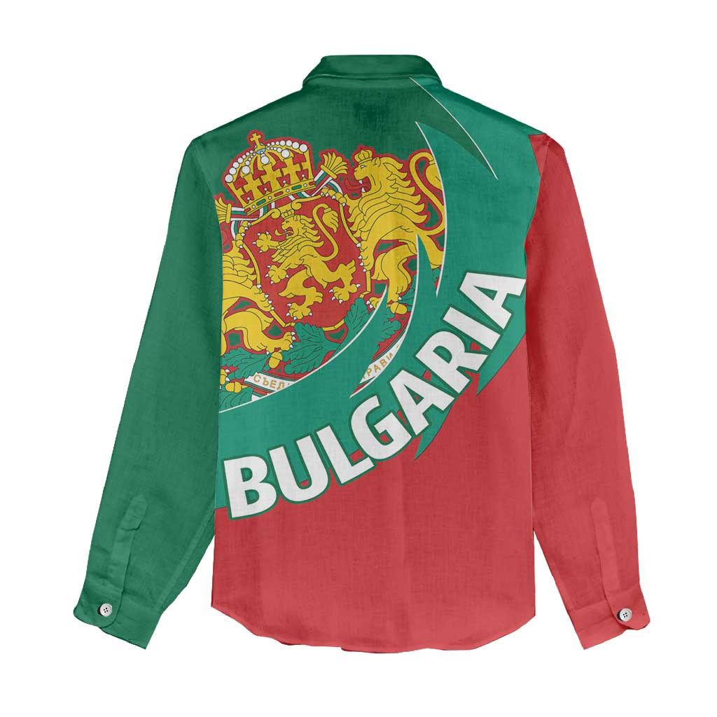 Bulgaria Lion Women Casual Shirt Bulgarian Coat Of Arms - Wonder Print Shop