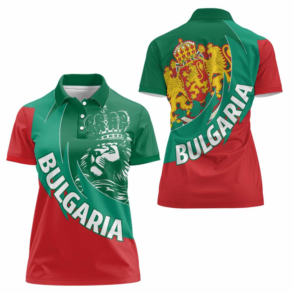 Bulgaria Lion Women Polo Shirt Bulgarian Coat Of Arms - Wonder Print Shop