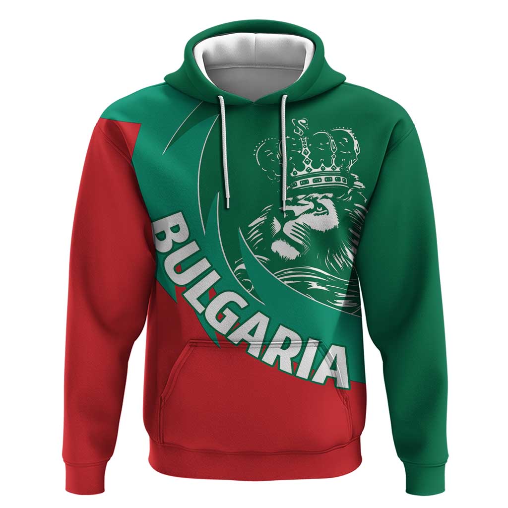 Bulgaria Lion Zip Hoodie Bulgarian Coat Of Arms - Wonder Print Shop
