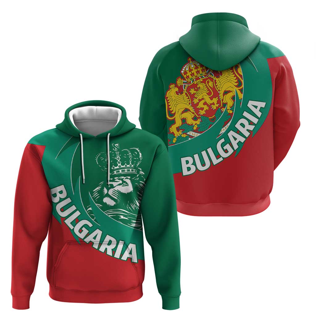 Bulgaria Lion Zip Hoodie Bulgarian Coat Of Arms - Wonder Print Shop