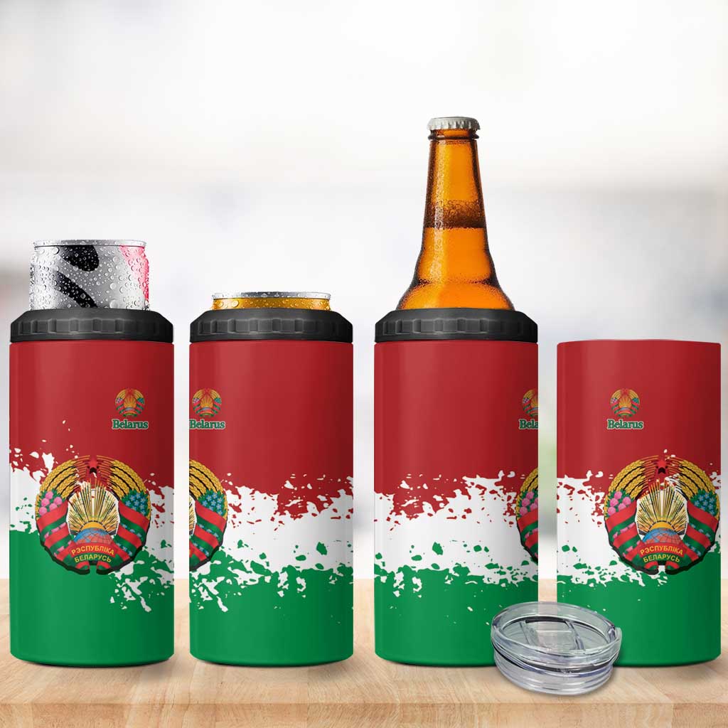 Personalized Belarus 4 in 1 Can Cooler Tumbler Special Style