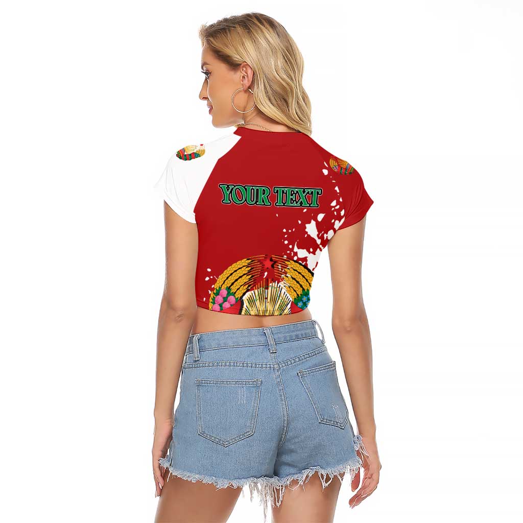 Personalized Belarus Raglan Cropped T Shirt Special Style