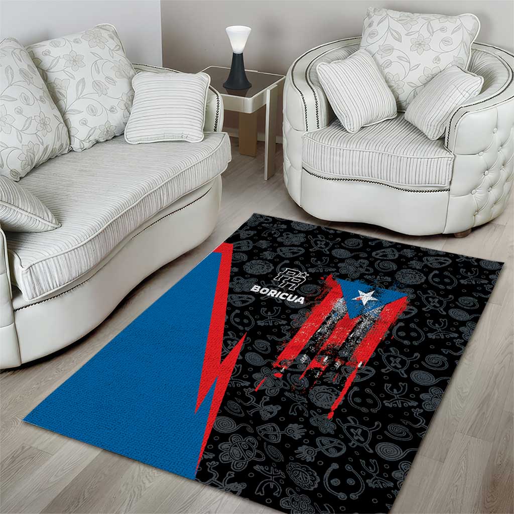 Puerto Rico Area Rug Boricua PR Flag Style