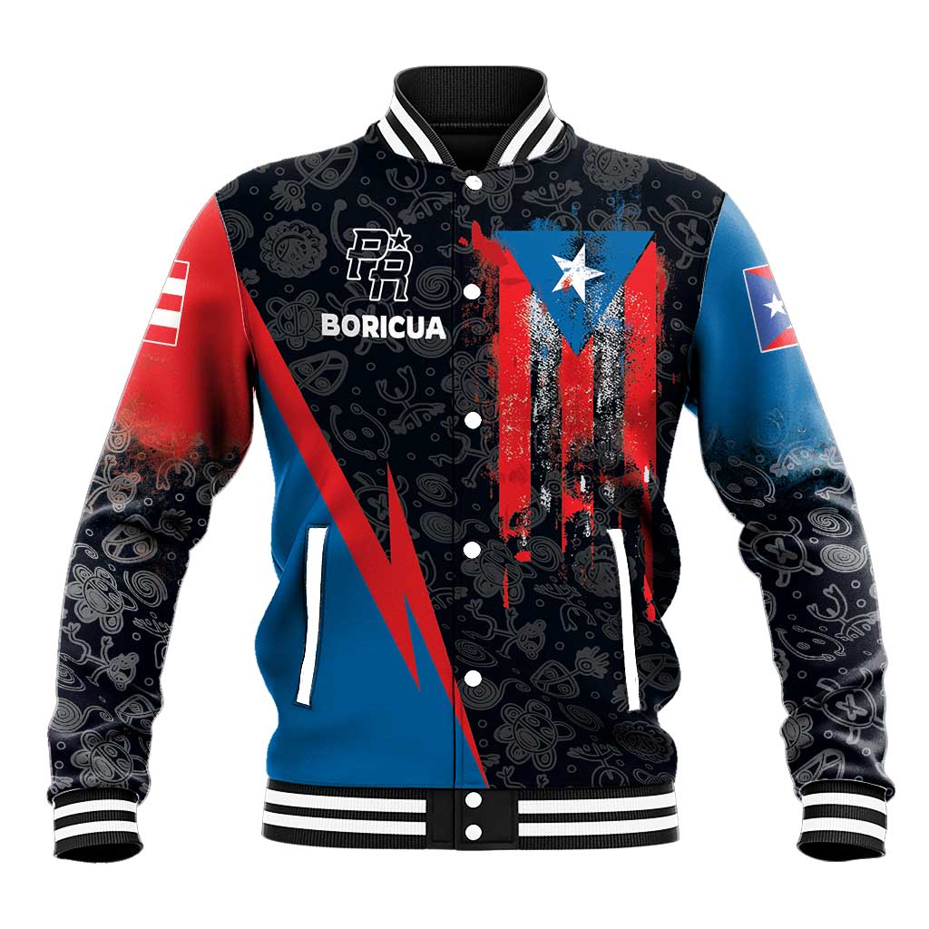 Puerto Rico Baseball Jacket Boricua PR Flag Style