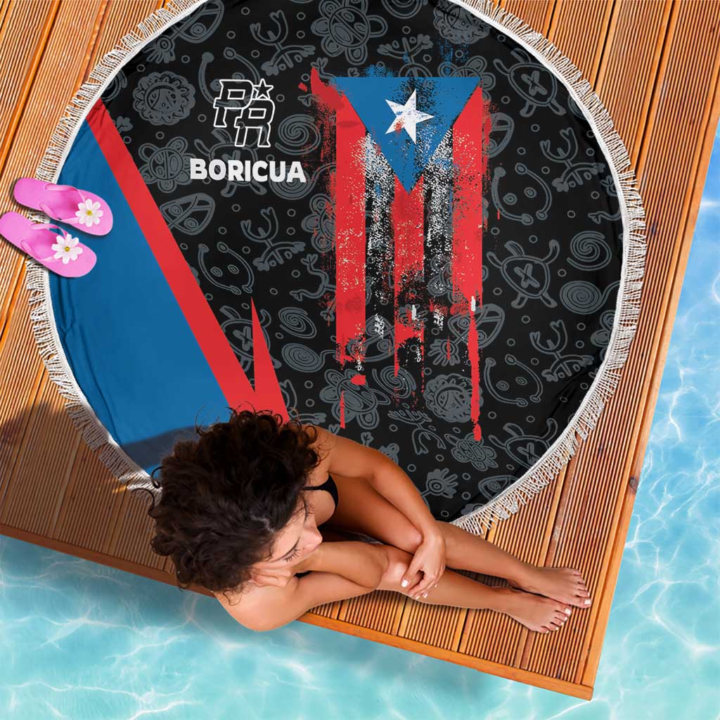 Puerto Rico Beach Blanket Boricua PR Flag Style