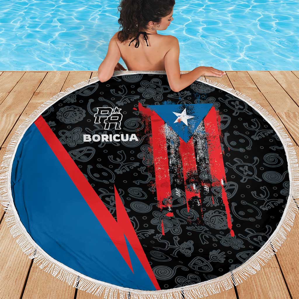 Puerto Rico Beach Blanket Boricua PR Flag Style