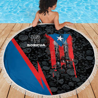 Puerto Rico Beach Blanket Boricua PR Flag Style