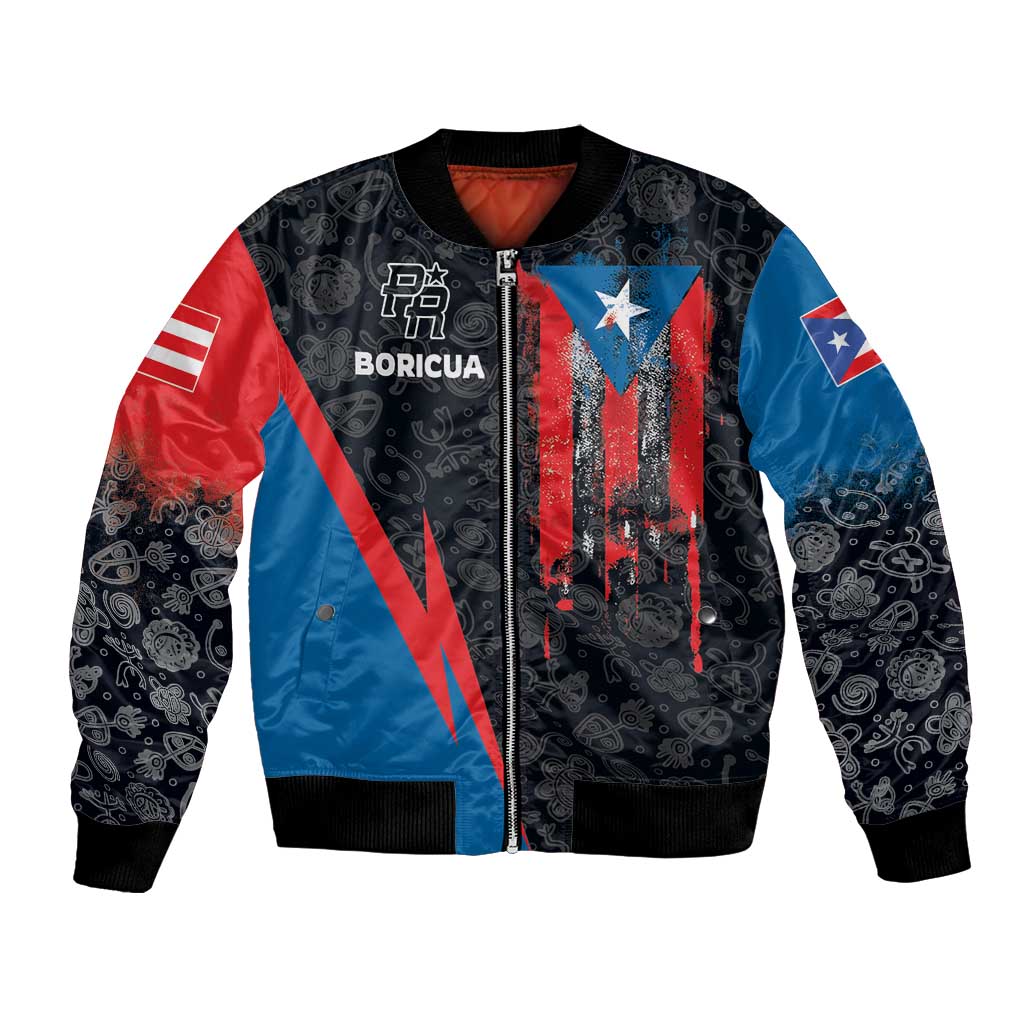 Puerto Rico Bomber Jacket Boricua PR Flag Style
