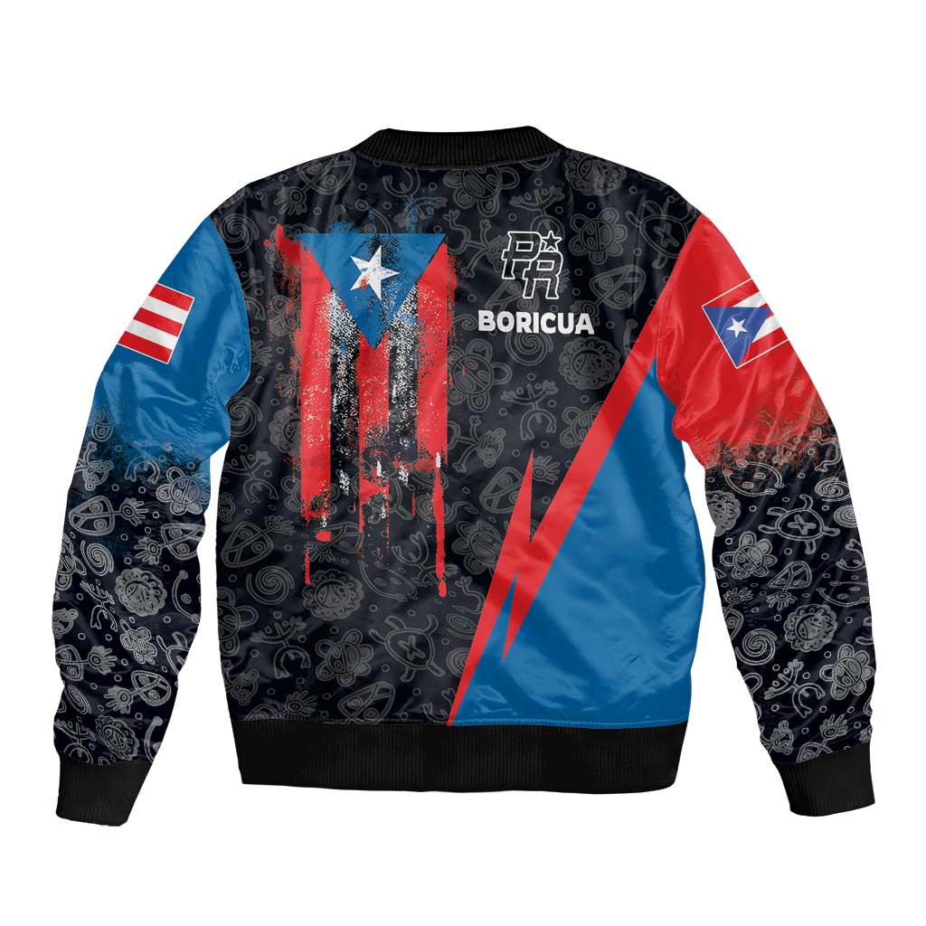 Puerto Rico Bomber Jacket Boricua PR Flag Style