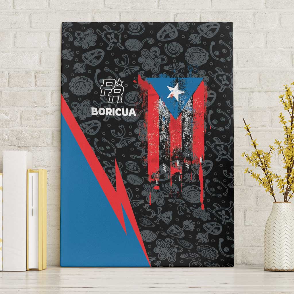Puerto Rico Canvas Wall Art Boricua PR Flag Style