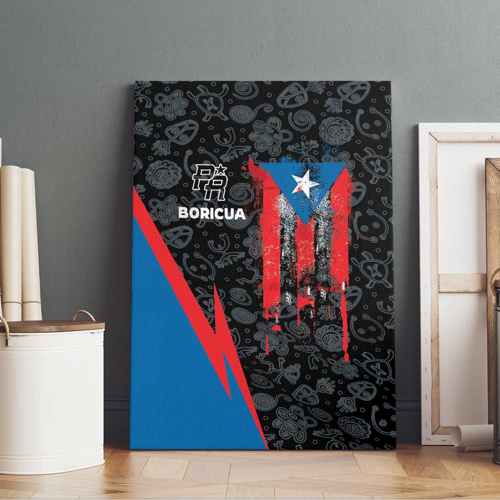 Puerto Rico Canvas Wall Art Boricua PR Flag Style