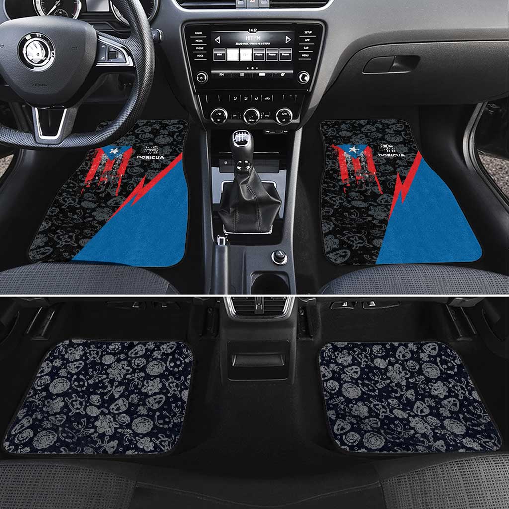 Puerto Rico Car Mats Boricua PR Flag Style