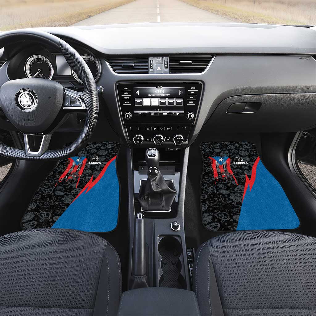 Puerto Rico Car Mats Boricua PR Flag Style