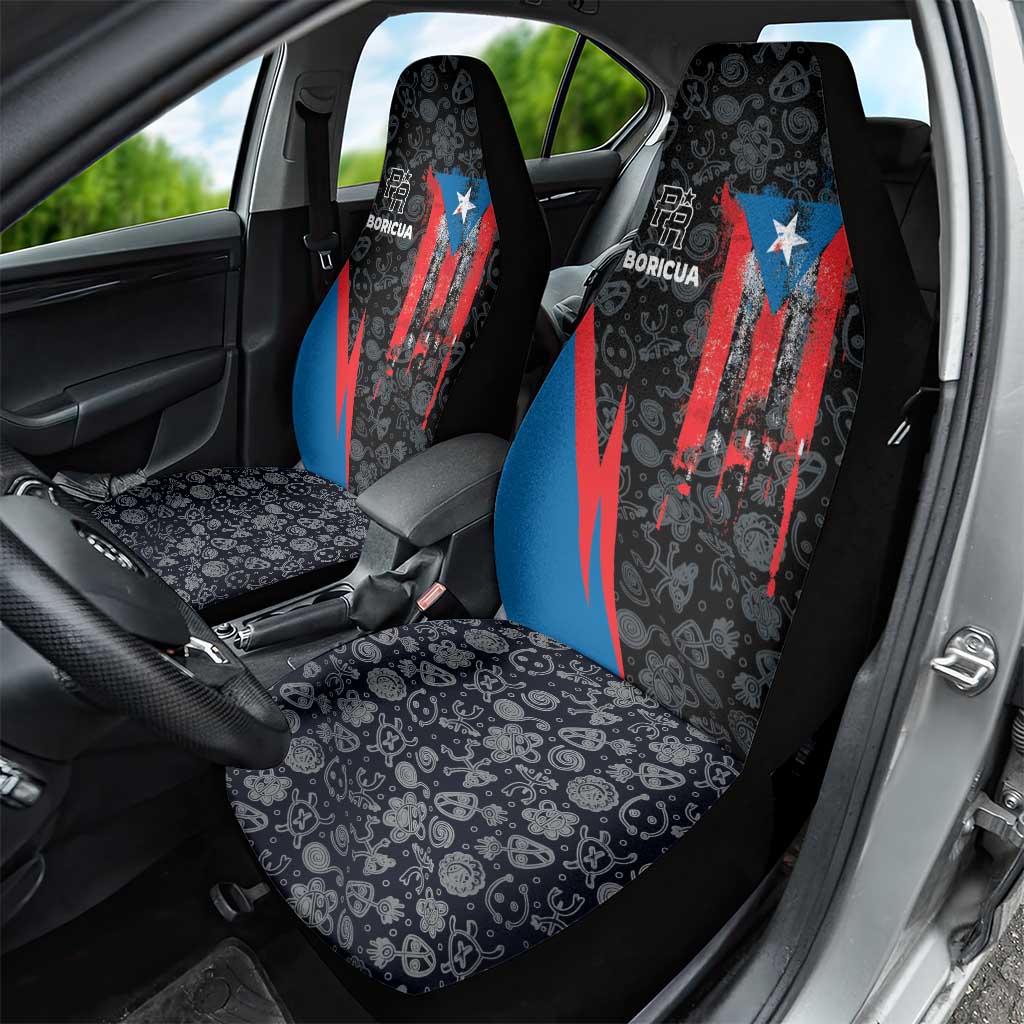 Puerto Rico Car Seat Cover Boricua PR Flag Style