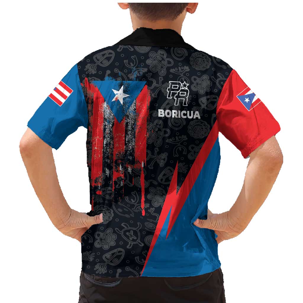 Puerto Rico Family Matching Mermaid Dress and Hawaiian Shirt Boricua PR Flag Style