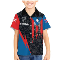 Puerto Rico Family Matching Mermaid Dress and Hawaiian Shirt Boricua PR Flag Style