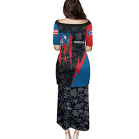 Puerto Rico Family Matching Puletasi and Hawaiian Shirt Boricua PR Flag Style