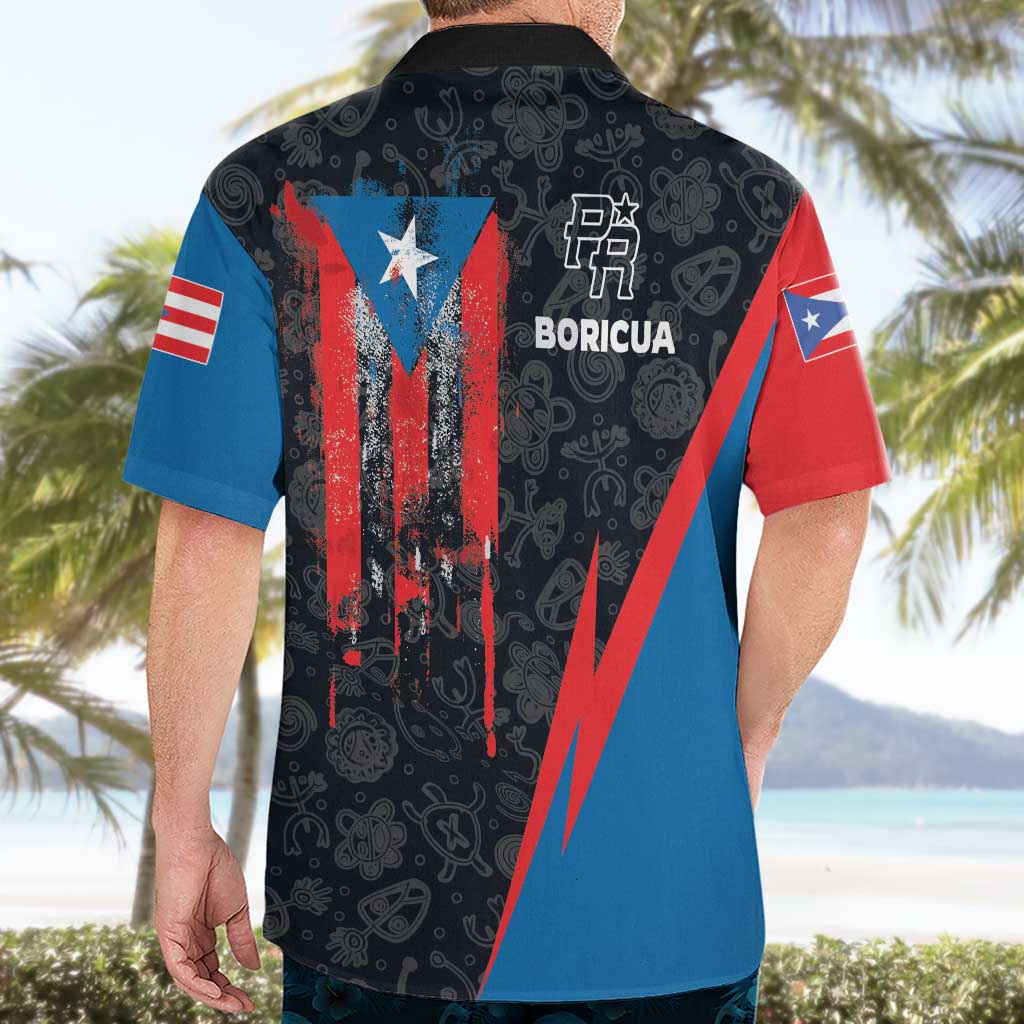 Puerto Rico Hawaiian Shirt Boricua PR Flag Style