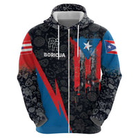 Puerto Rico Hoodie Boricua PR Flag Style