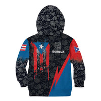 Puerto Rico Kid Hoodie Boricua PR Flag Style