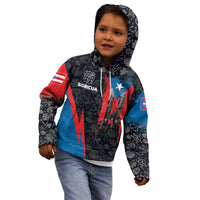 Puerto Rico Kid Hoodie Boricua PR Flag Style