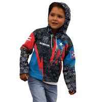 Puerto Rico Kid Hoodie Boricua PR Flag Style