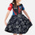 Puerto Rico Kid Short Sleeve Dress Boricua PR Flag Style