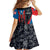 Puerto Rico Kid Short Sleeve Dress Boricua PR Flag Style