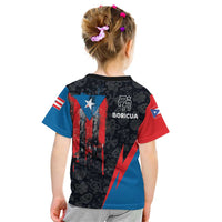 Puerto Rico Kid T Shirt Boricua PR Flag Style