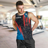 Puerto Rico Men Tank Top Boricua PR Flag Style