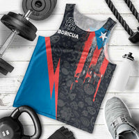 Puerto Rico Men Tank Top Boricua PR Flag Style