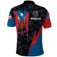 Puerto Rico Polo Shirt Boricua PR Flag Style