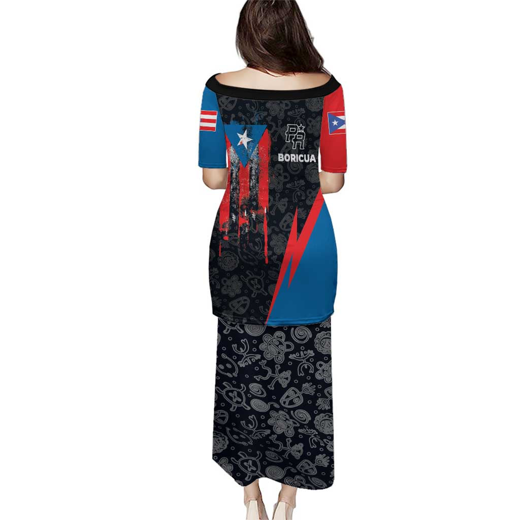 Puerto Rico Puletasi Boricua PR Flag Style