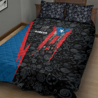 Puerto Rico Quilt Bed Set Boricua PR Flag Style