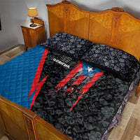 Puerto Rico Quilt Bed Set Boricua PR Flag Style