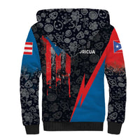 Puerto Rico Sherpa Hoodie Boricua PR Flag Style